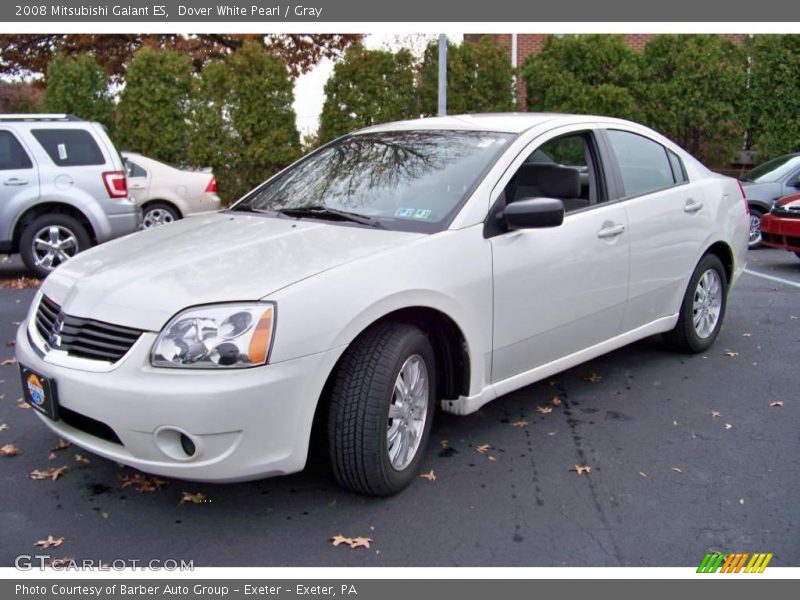 Dover White Pearl / Gray 2008 Mitsubishi Galant ES