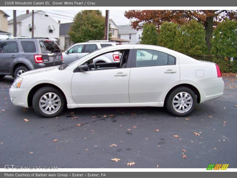Dover White Pearl / Gray 2008 Mitsubishi Galant ES