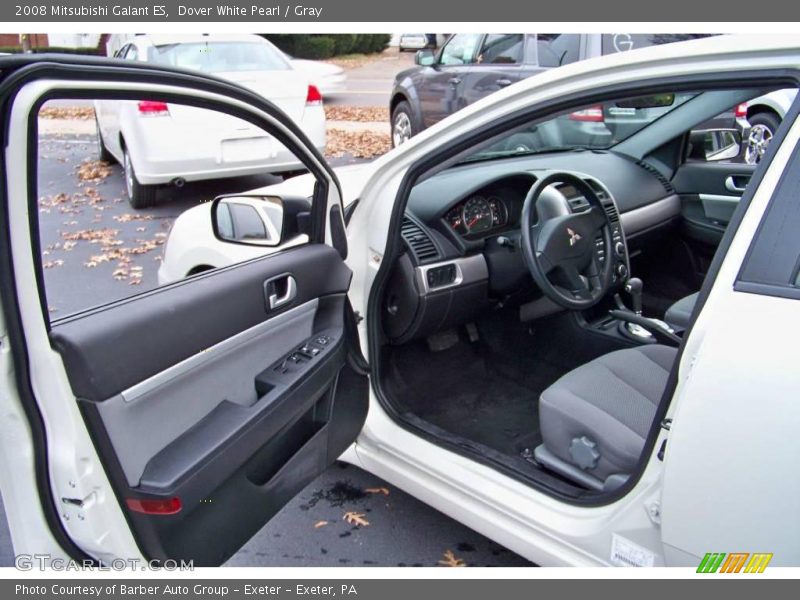 Dover White Pearl / Gray 2008 Mitsubishi Galant ES