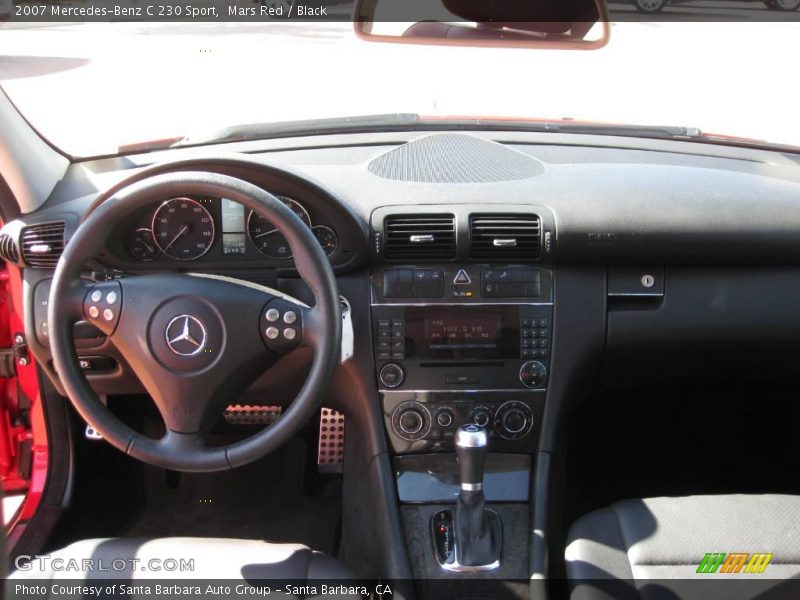 Mars Red / Black 2007 Mercedes-Benz C 230 Sport