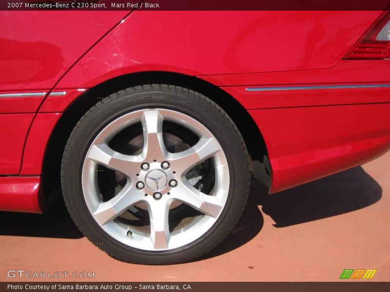 Mars Red / Black 2007 Mercedes-Benz C 230 Sport