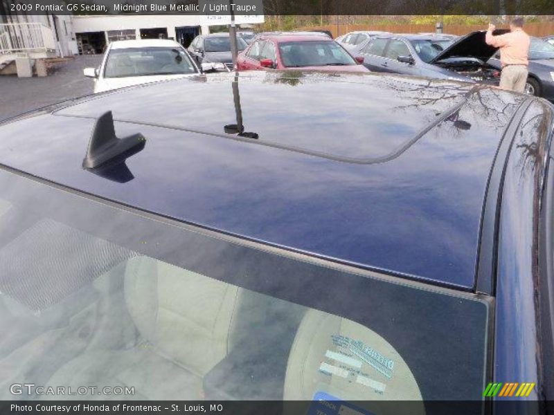 Midnight Blue Metallic / Light Taupe 2009 Pontiac G6 Sedan