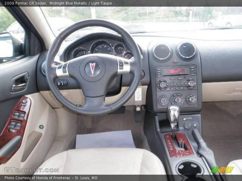 Midnight Blue Metallic / Light Taupe 2009 Pontiac G6 Sedan