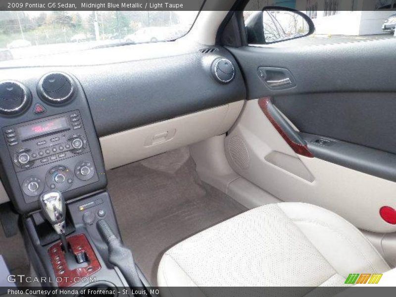 Midnight Blue Metallic / Light Taupe 2009 Pontiac G6 Sedan