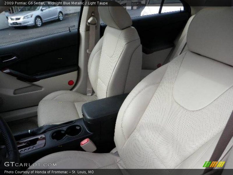 Midnight Blue Metallic / Light Taupe 2009 Pontiac G6 Sedan