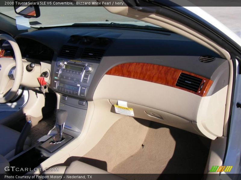 Blizzard White Pearl / Ivory 2008 Toyota Solara SLE V6 Convertible