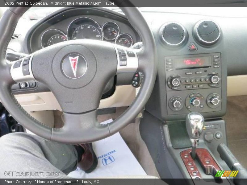 Midnight Blue Metallic / Light Taupe 2009 Pontiac G6 Sedan