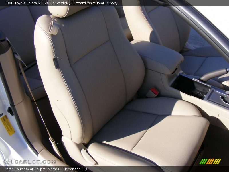 Blizzard White Pearl / Ivory 2008 Toyota Solara SLE V6 Convertible