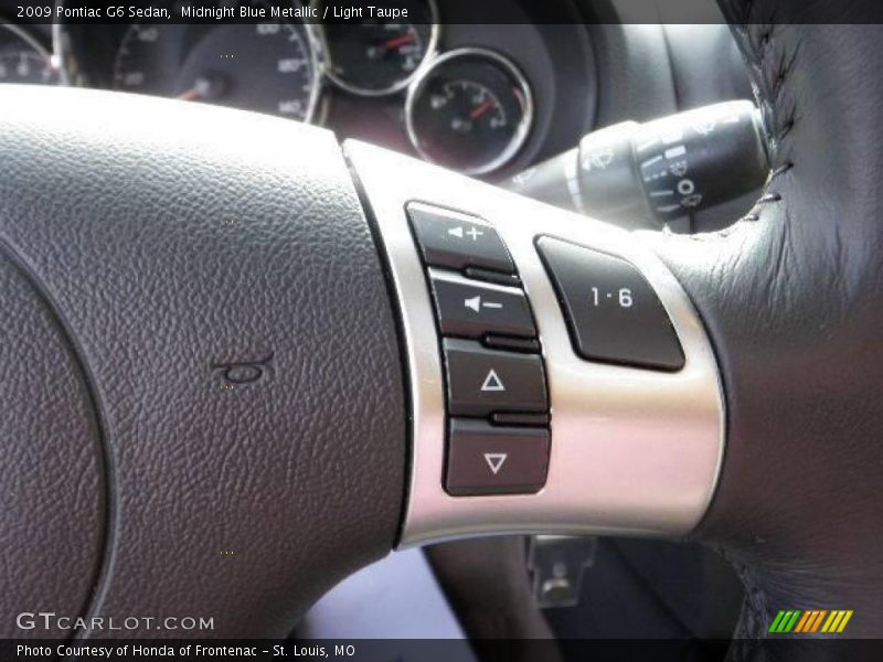 Midnight Blue Metallic / Light Taupe 2009 Pontiac G6 Sedan