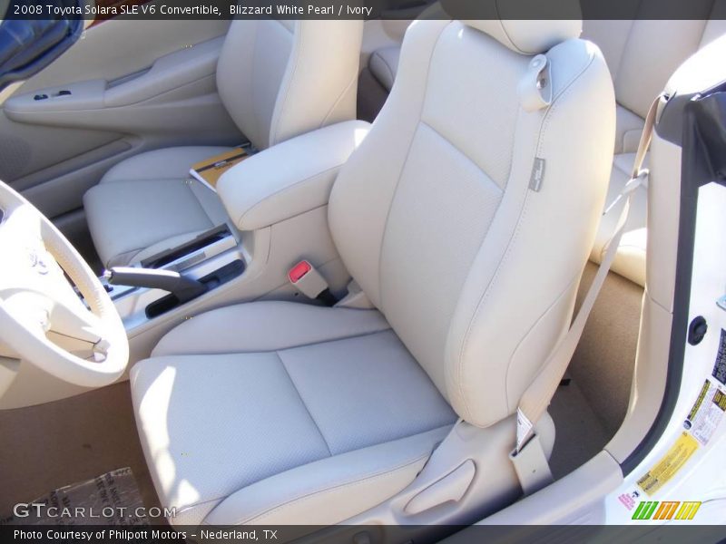 Blizzard White Pearl / Ivory 2008 Toyota Solara SLE V6 Convertible