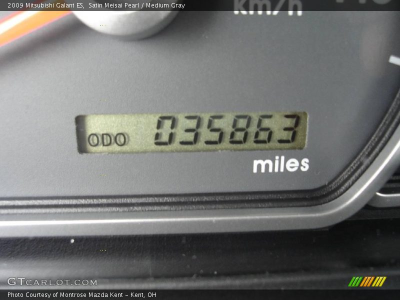 Satin Meisai Pearl / Medium Gray 2009 Mitsubishi Galant ES
