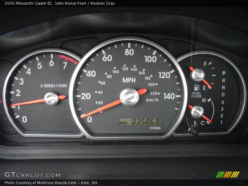 Satin Meisai Pearl / Medium Gray 2009 Mitsubishi Galant ES