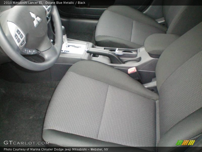 Octane Blue Metallic / Black 2010 Mitsubishi Lancer ES