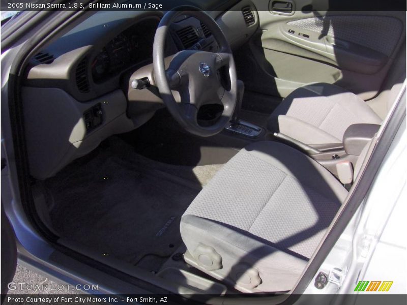 Brilliant Aluminum / Sage 2005 Nissan Sentra 1.8 S