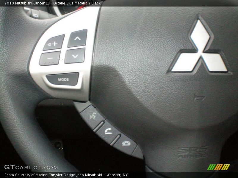 Octane Blue Metallic / Black 2010 Mitsubishi Lancer ES