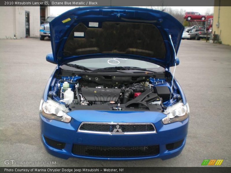 Octane Blue Metallic / Black 2010 Mitsubishi Lancer ES