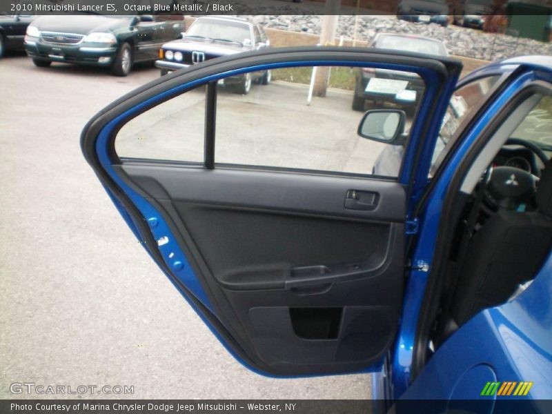 Octane Blue Metallic / Black 2010 Mitsubishi Lancer ES
