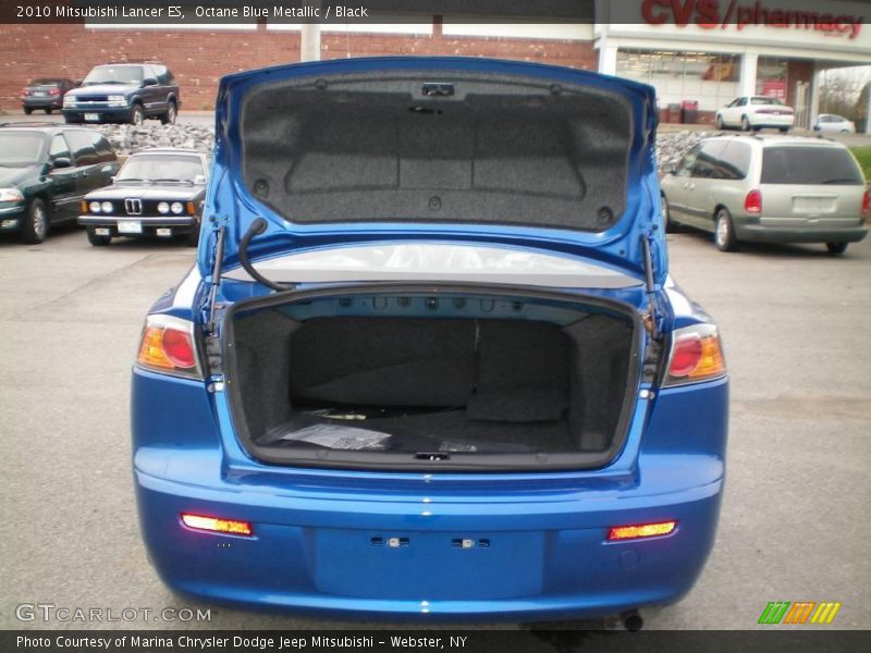 Octane Blue Metallic / Black 2010 Mitsubishi Lancer ES