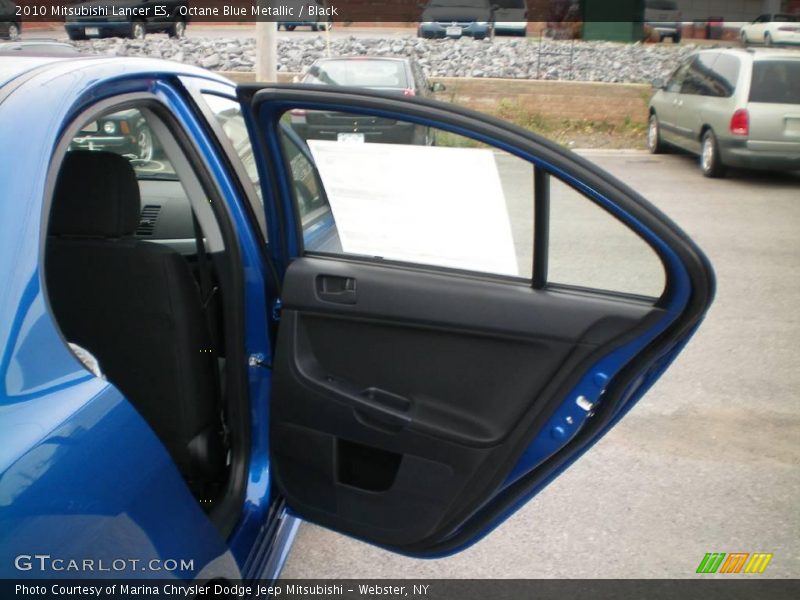 Octane Blue Metallic / Black 2010 Mitsubishi Lancer ES