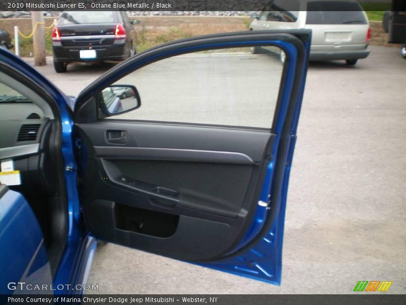 Octane Blue Metallic / Black 2010 Mitsubishi Lancer ES