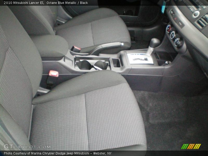 Octane Blue Metallic / Black 2010 Mitsubishi Lancer ES