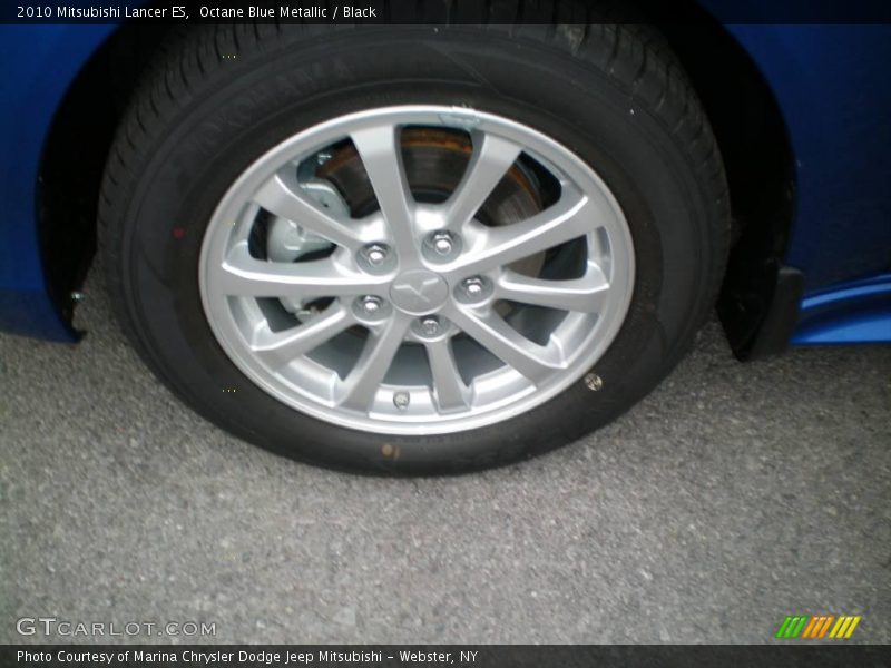 Octane Blue Metallic / Black 2010 Mitsubishi Lancer ES