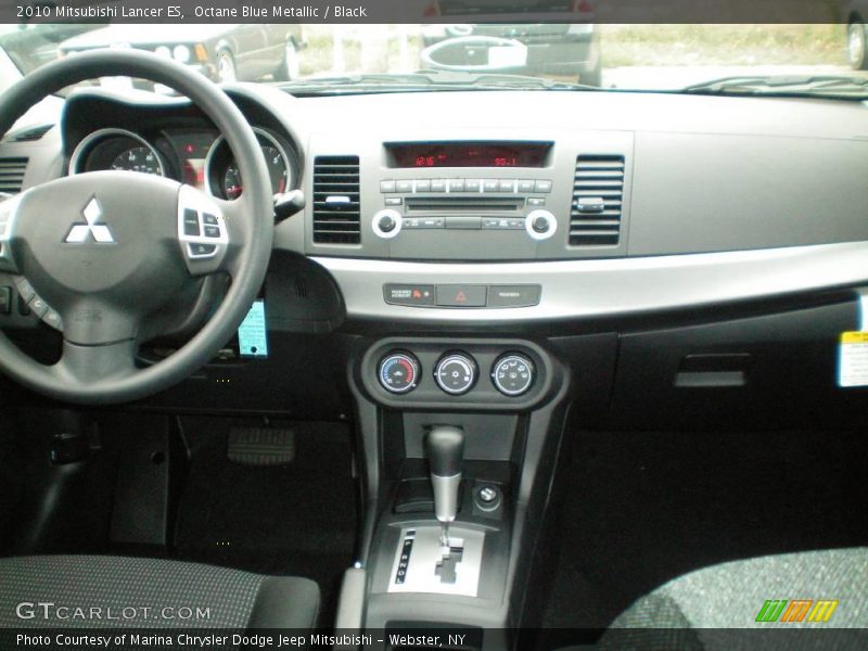 Octane Blue Metallic / Black 2010 Mitsubishi Lancer ES