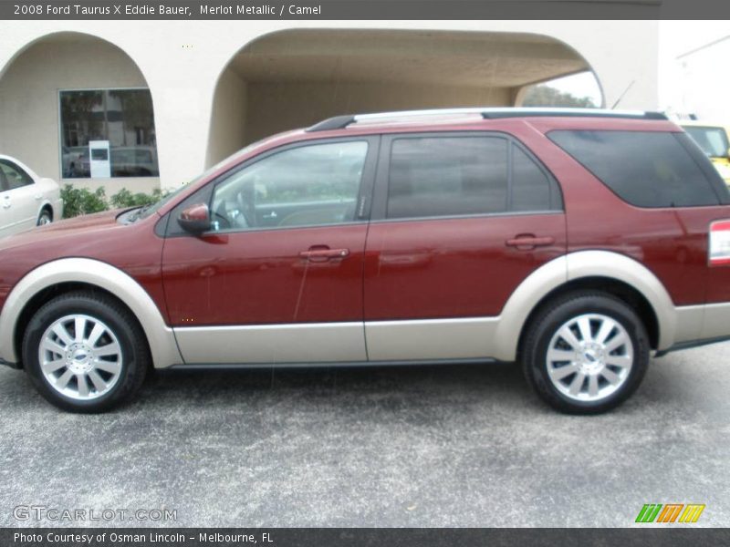 Merlot Metallic / Camel 2008 Ford Taurus X Eddie Bauer