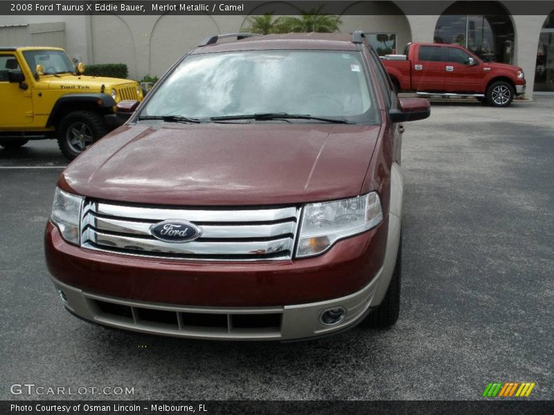 Merlot Metallic / Camel 2008 Ford Taurus X Eddie Bauer