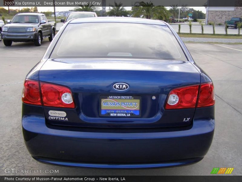 Deep Ocean Blue Metallic / Gray 2007 Kia Optima LX