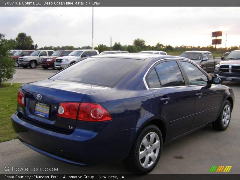 Deep Ocean Blue Metallic / Gray 2007 Kia Optima LX