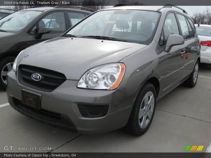 Titanium Gray / Black 2009 Kia Rondo LX