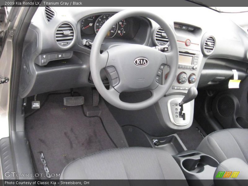 Titanium Gray / Black 2009 Kia Rondo LX