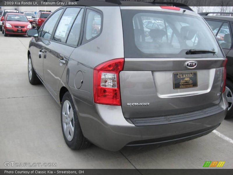 Titanium Gray / Black 2009 Kia Rondo LX