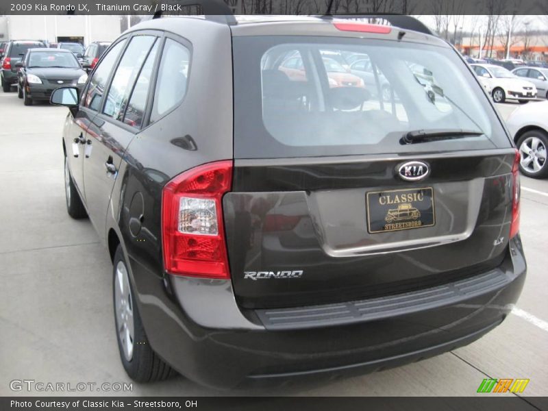 Titanium Gray / Black 2009 Kia Rondo LX