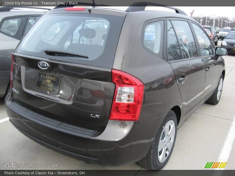 Titanium Gray / Black 2009 Kia Rondo LX