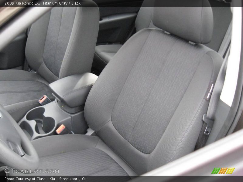 Titanium Gray / Black 2009 Kia Rondo LX
