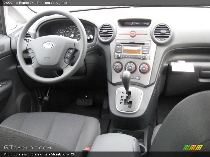 Titanium Gray / Black 2009 Kia Rondo LX