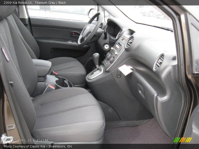 Titanium Gray / Black 2009 Kia Rondo LX