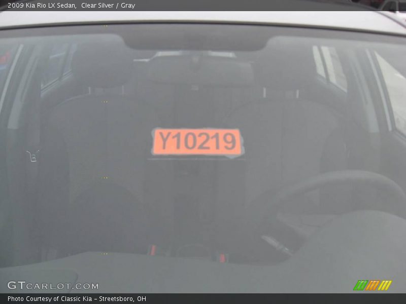 Clear Silver / Gray 2009 Kia Rio LX Sedan