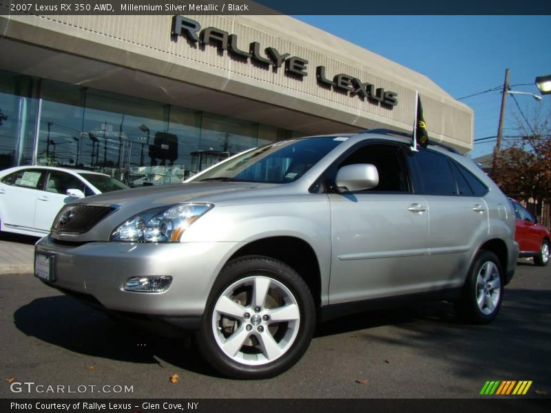 Millennium Silver Metallic / Black 2007 Lexus RX 350 AWD