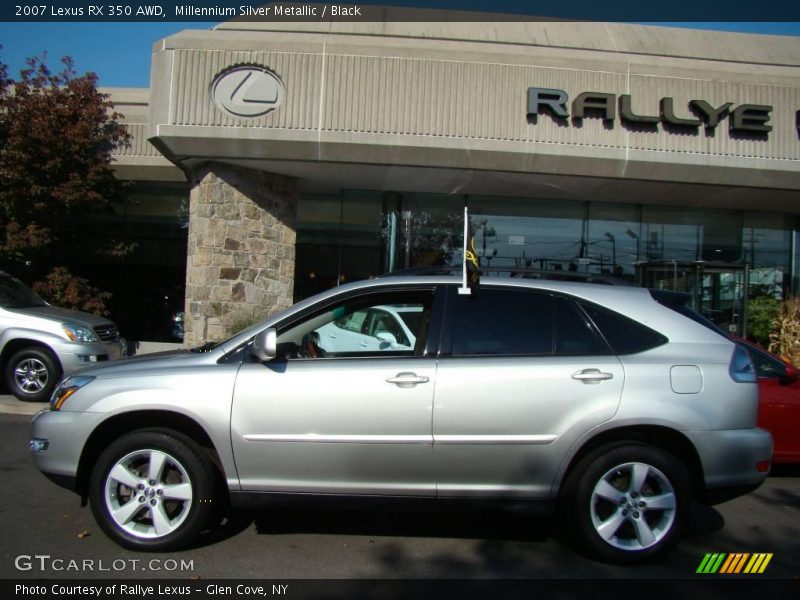 Millennium Silver Metallic / Black 2007 Lexus RX 350 AWD