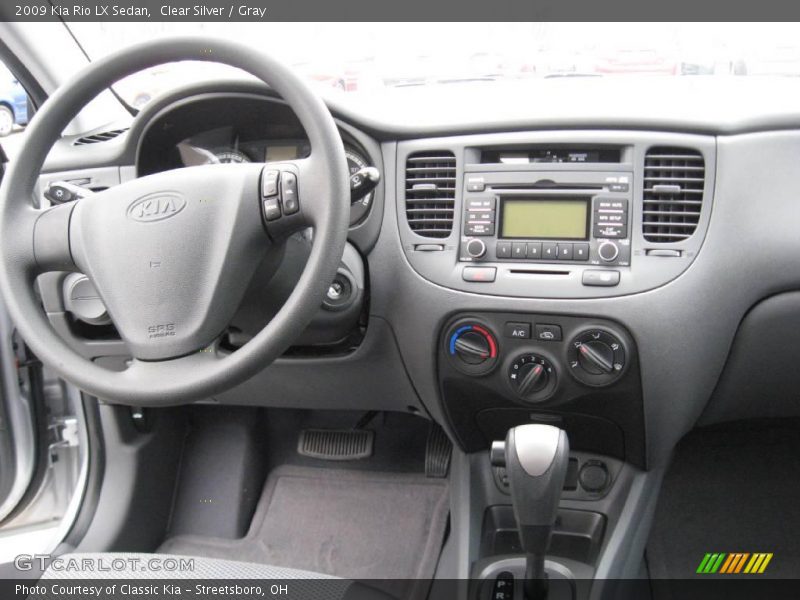 Clear Silver / Gray 2009 Kia Rio LX Sedan