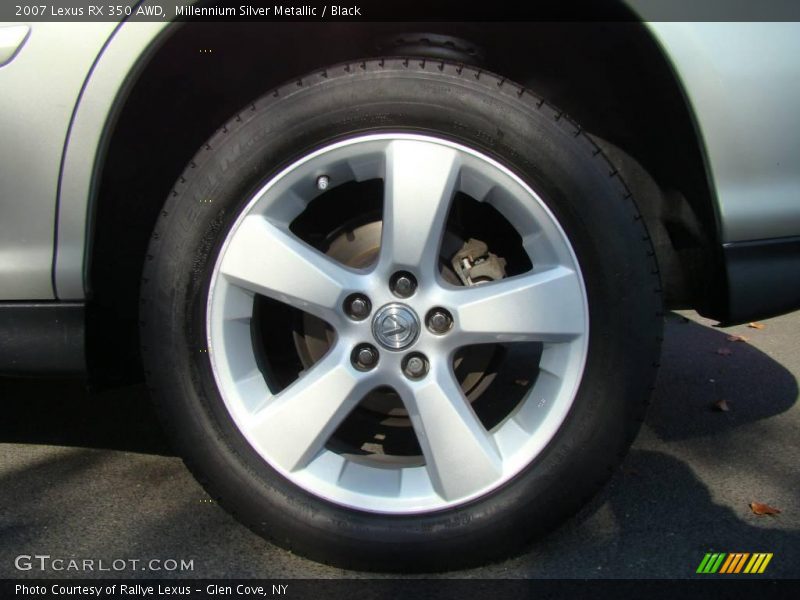 Millennium Silver Metallic / Black 2007 Lexus RX 350 AWD