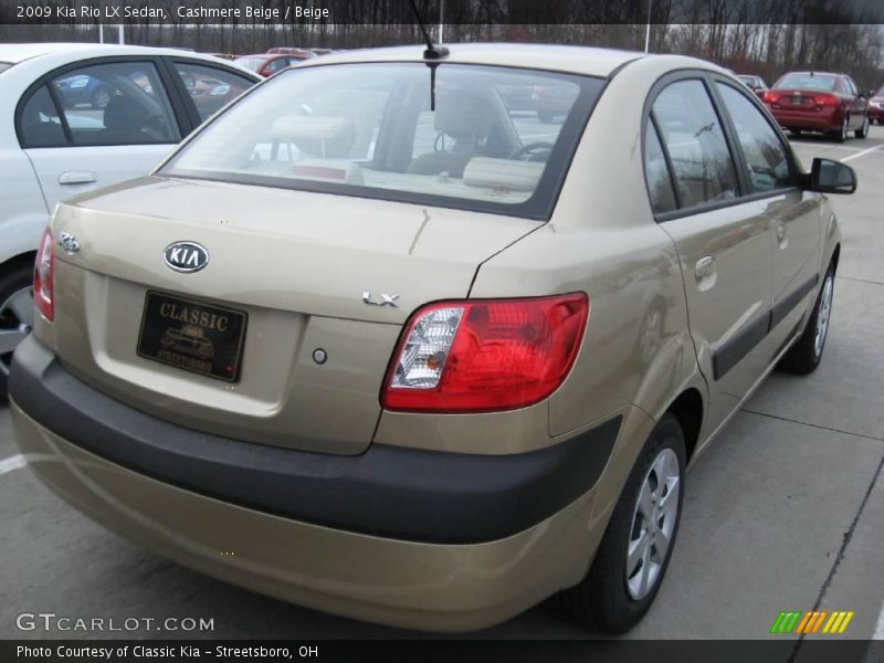 Cashmere Beige / Beige 2009 Kia Rio LX Sedan