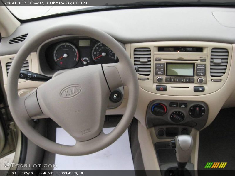 Cashmere Beige / Beige 2009 Kia Rio LX Sedan