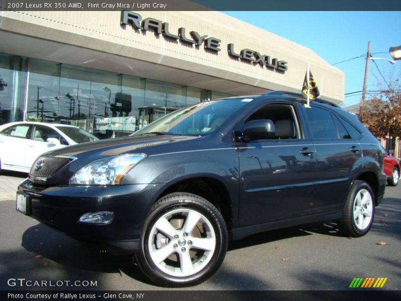 Flint Gray Mica / Light Gray 2007 Lexus RX 350 AWD