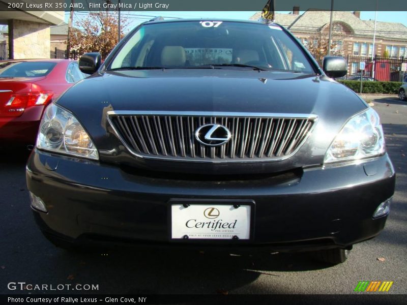 Flint Gray Mica / Light Gray 2007 Lexus RX 350 AWD