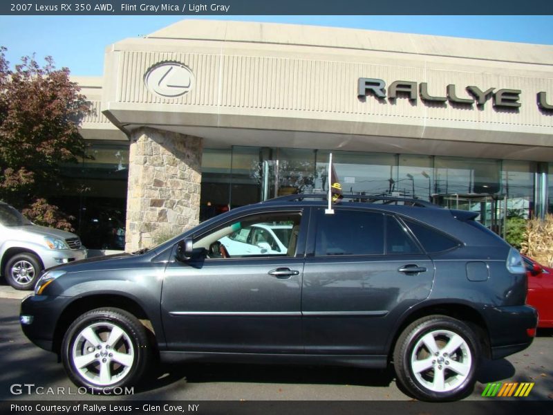 Flint Gray Mica / Light Gray 2007 Lexus RX 350 AWD