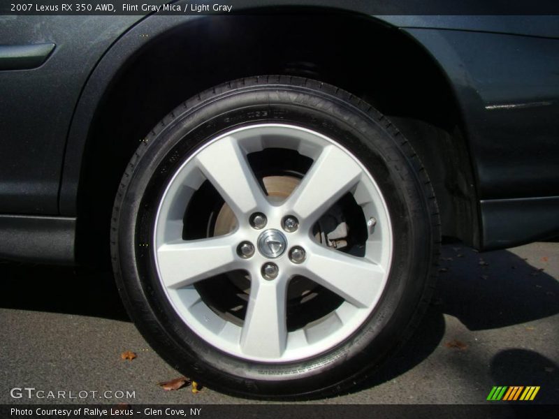 Flint Gray Mica / Light Gray 2007 Lexus RX 350 AWD